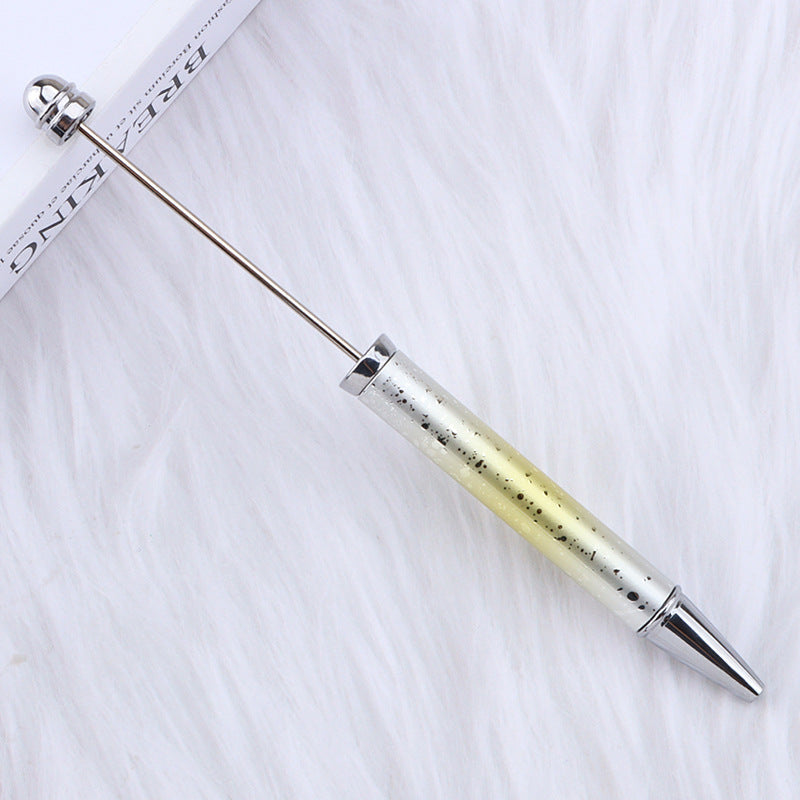 Wholesale Beadable Pensdiy UV Electroplating Starry Sky Sequins Gradient Beaded Ballpoint Pen